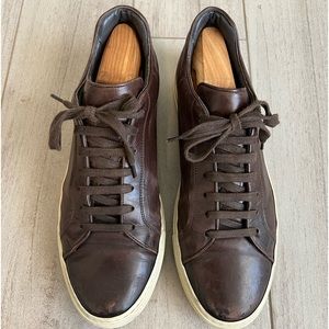 To Boot New York Pascara Leather Sneakers (Brown)
